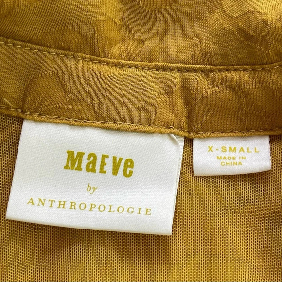 Maeve Yellow Long Sleeve Wrap Blouse - Picture 9 of 13